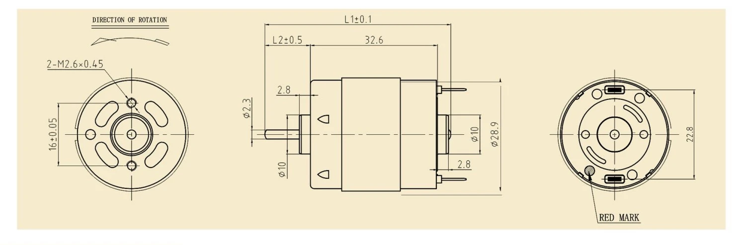 360SH motor outline